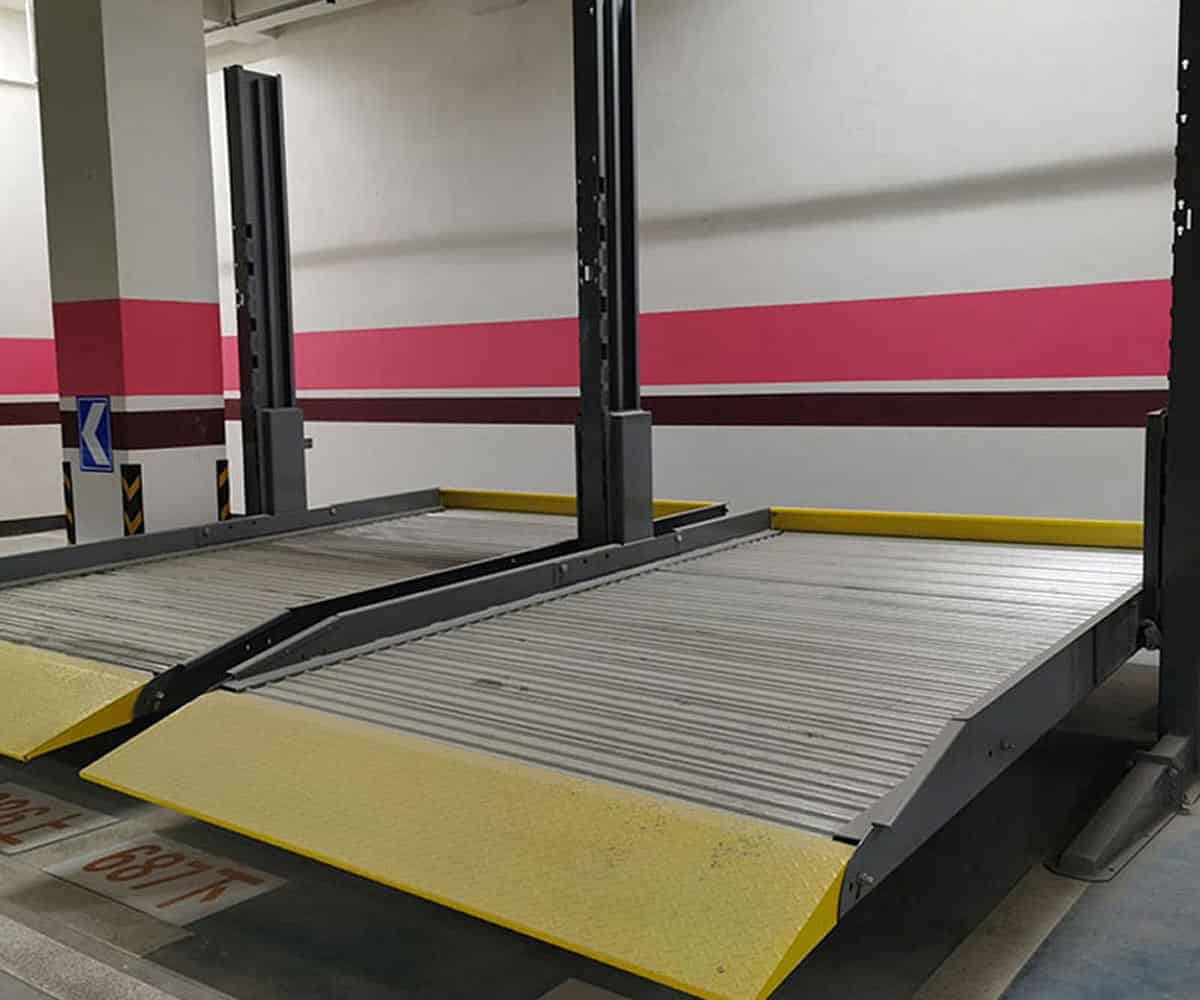 道真縣上下立體車庫停車設(shè)備改造