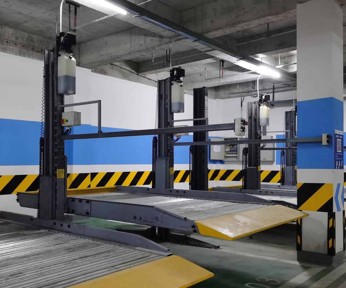 金沙縣兩柱機(jī)械停車位安裝
