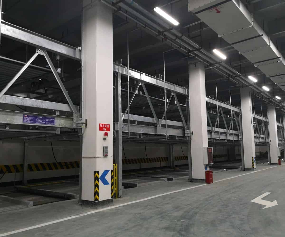 平塘縣負(fù)一正一地坑PSH2D1二層升降橫移機(jī)械式停車設(shè)備